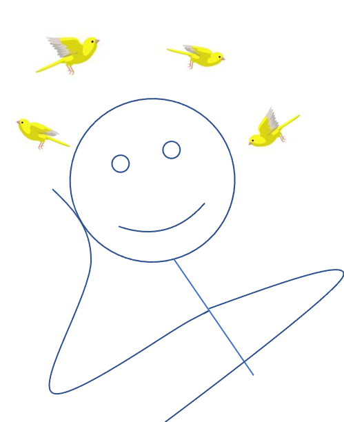 Canaries on the brain